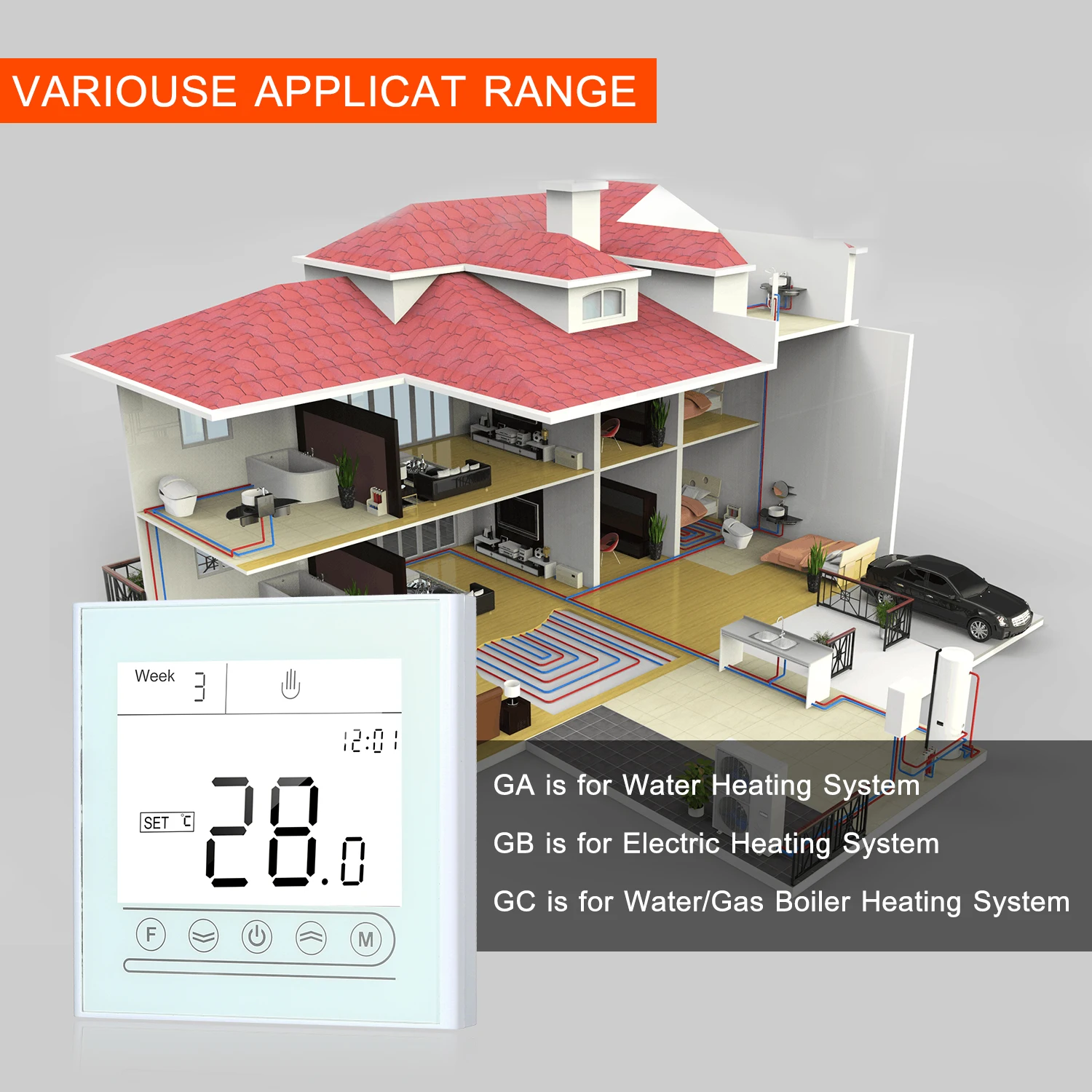 Смарт-термостат с Wi-Fi программируемый сенсорным экраном | Обустройство дома