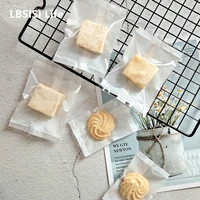 lbsisi life 100pcs transparent pineapple cake nougat candy cookie bags hot seal energy cheese food package bag for wedding party