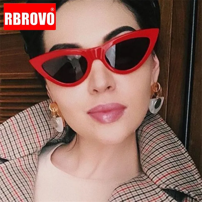 RBROVO 2021 классические солнцезащитные очки кошачий глаз Женские винтажные в