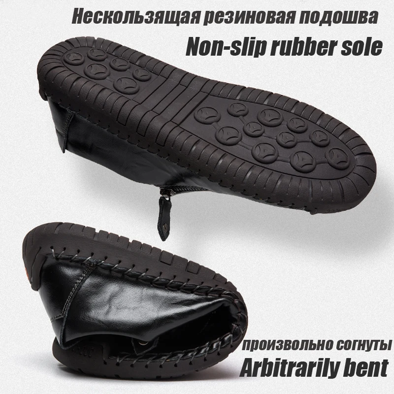 Мужские повседневные Лоферы ZFTL водонепроницаемые мокасины ручной работы из