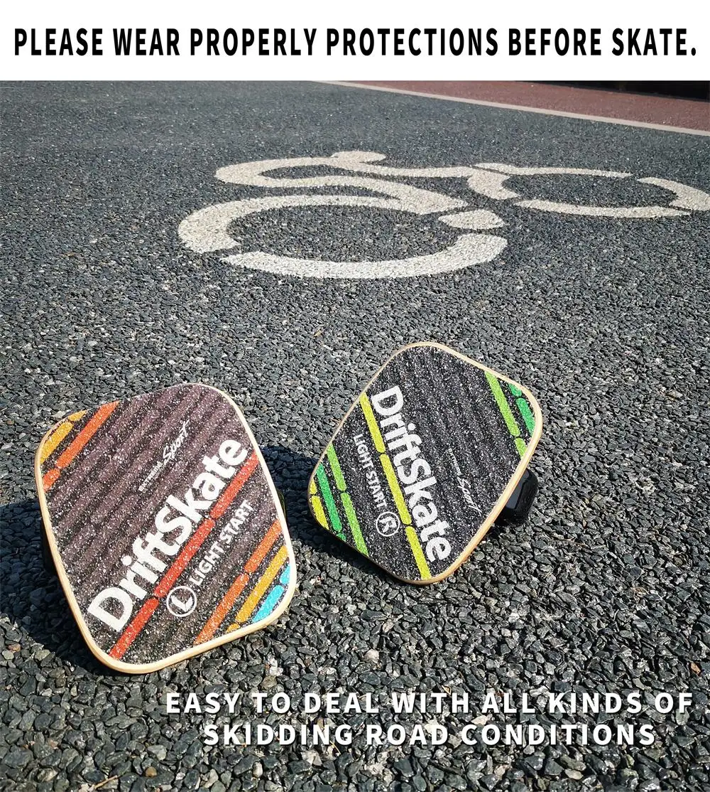 1Pair Freeline Roller Skates Skate Board Drift Board for Roller Road Drift Plate Anti-skid Skateboard Sports Maple Pedal CS0017 images - 6