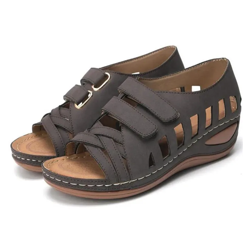 

Women Sandals Summer Shoes Women Wedges Shoes With Platform Sandals Soft Leather Gladiator Ladies Outdoor Light Breathable A067
