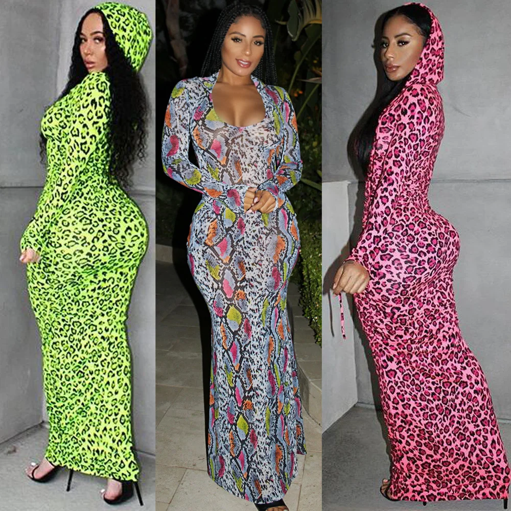 

Осенняя Женская одежда Бандажное платье Повседневное Платье макси с длинным рукавом винтажное уличное сексуальное облегающее женское Кра...