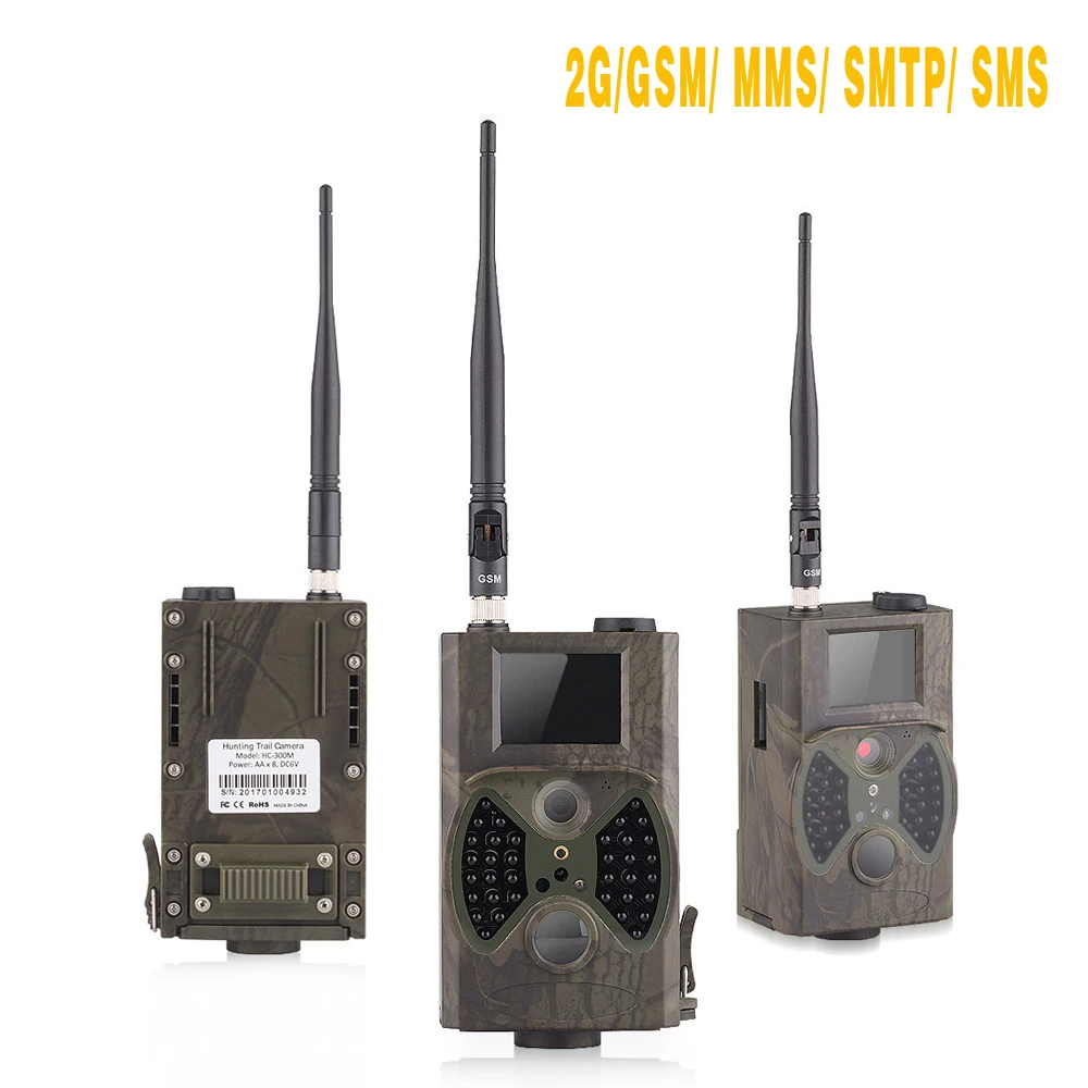 

2G GSM MMS SMTP SMS 1080P 16MP Waterproof Night Vision Hunting Trail Camera Ultra-Clear Wildlife Infrared Surveillance