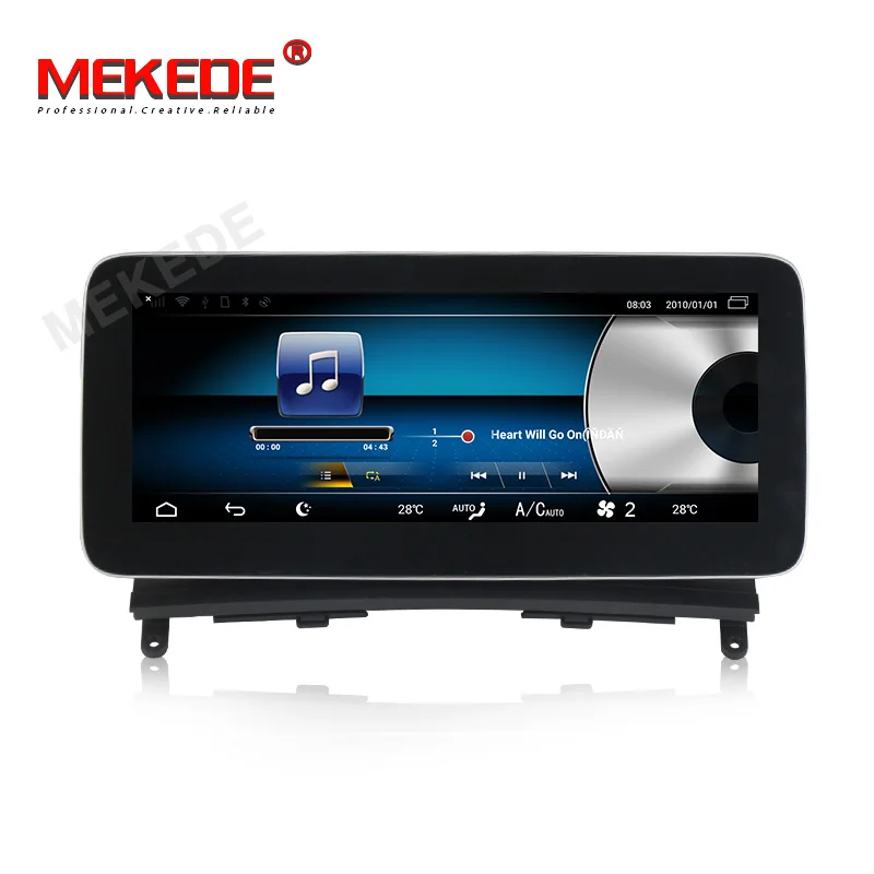 10,2" ips экран Android 9,0 автомобильный Dvd Navi проигрыватель для Mercedes benz C Class W204 2008-2010 автомобильный мультимедийный плеер