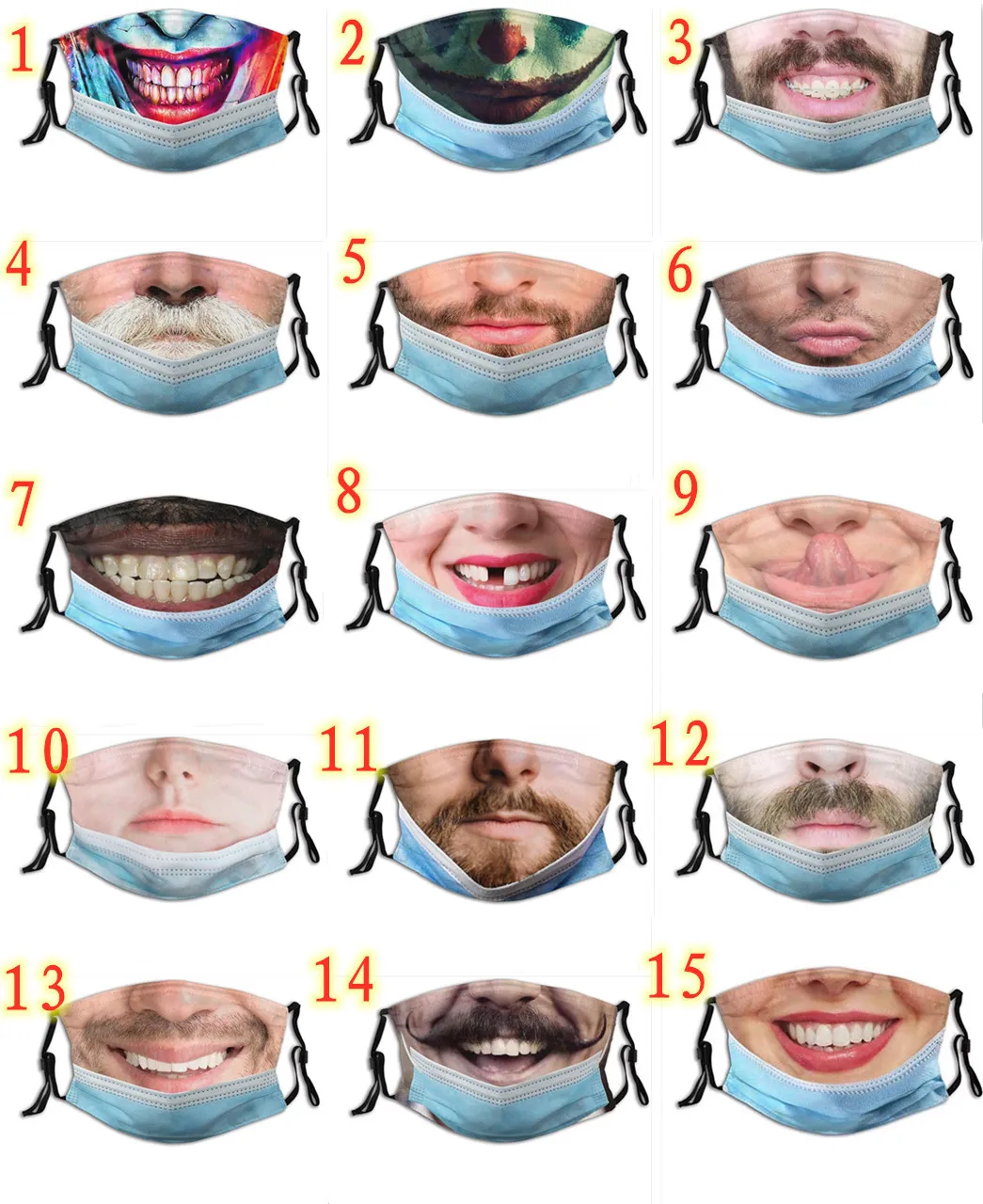 

Маска для взрослых Creative Fun, маска для лица, смешная модная маска, многоразовая маска для лица, 2021, косплей на Хэллоуин