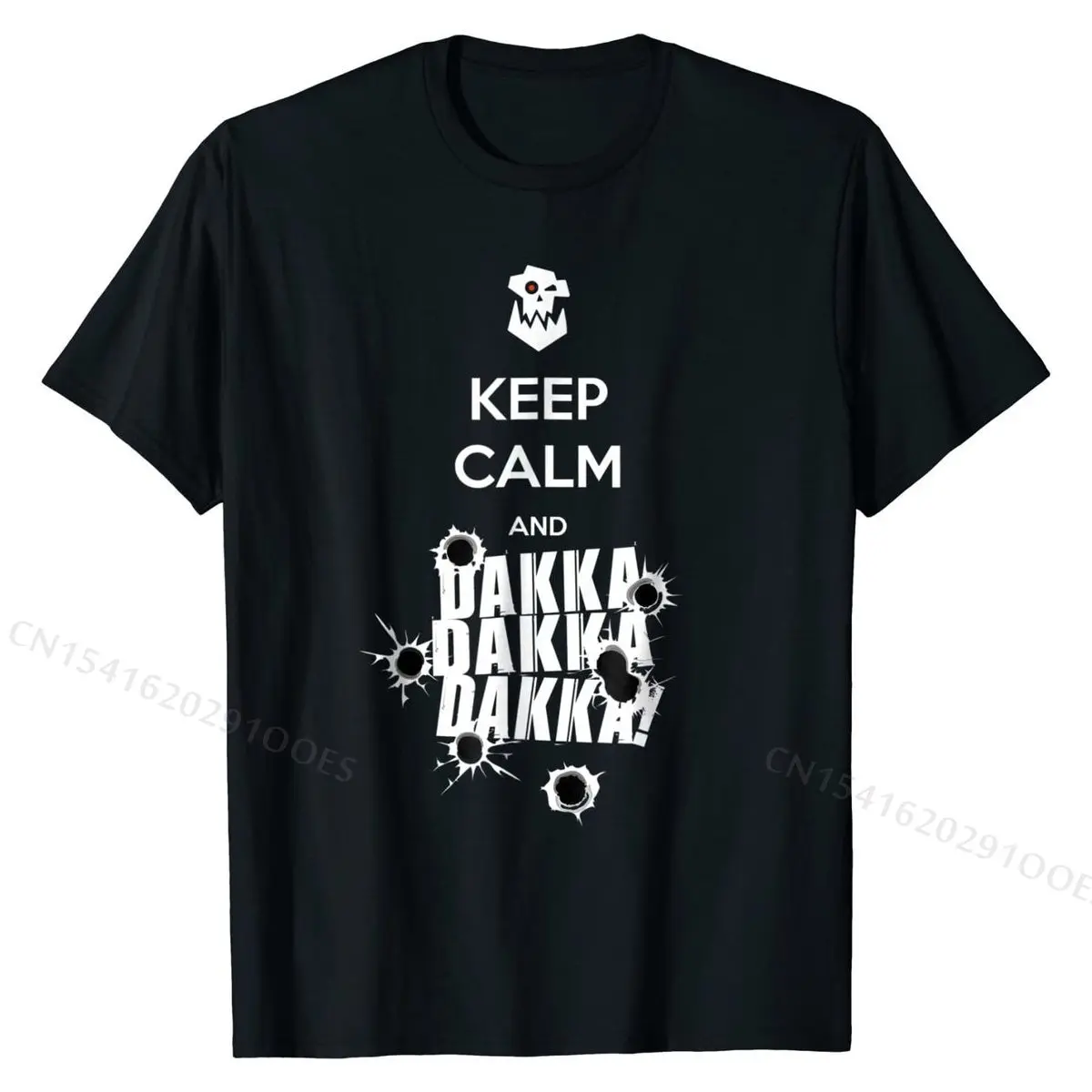 Футболка Keep Calm and Dakka Ork Мужская миниатюрная хлопковая приталенная рубашка для