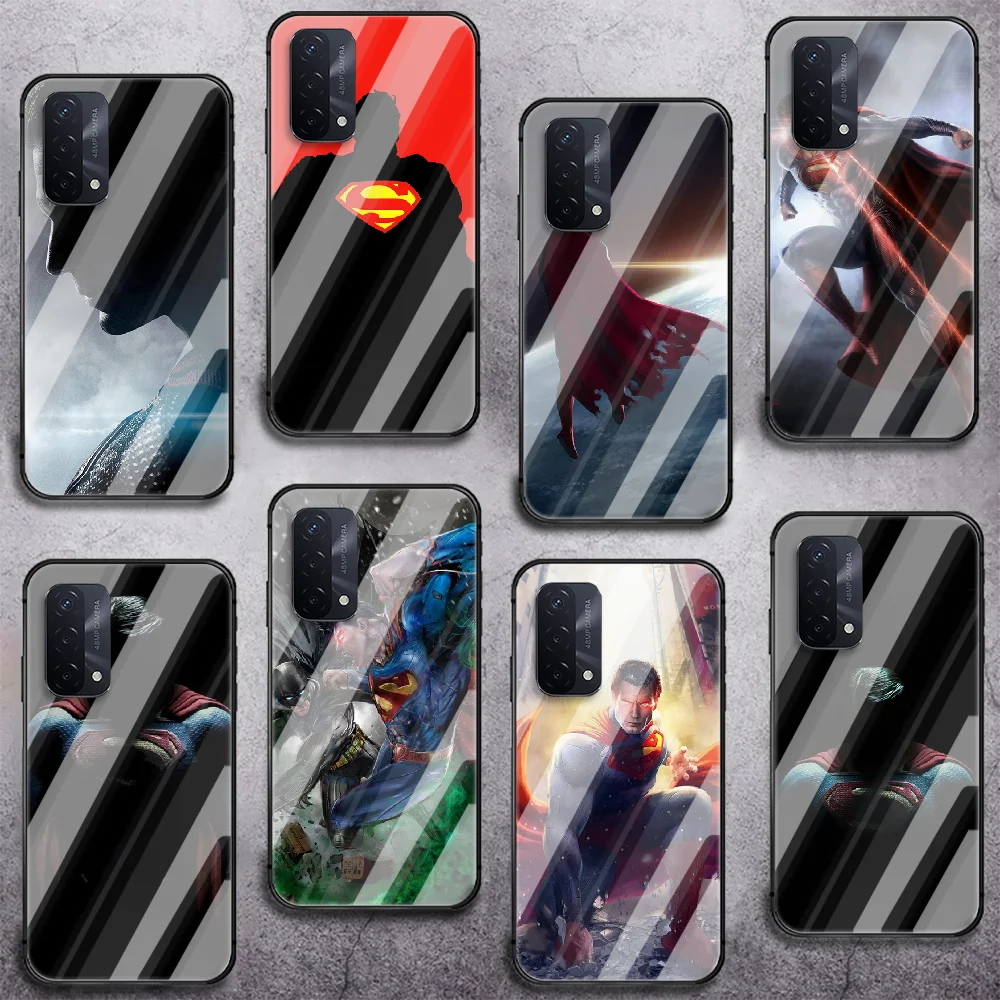 

Super hero Supermans Phone Tempered Glass Case Cover For oppo realme find a x c xt gt 2 53 3 6 7 50 11 i Pro 4g 5g