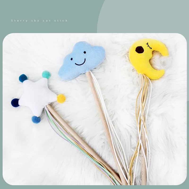 

Starry Starry Night Tickle Cat Stick, Bite and Grind Teeth Tickle Cat Toy Catnip Cat Toy and Cat Toy
