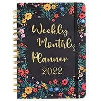 2022 weekly monthly academic planner a5 daily planner spiral notebook 8 5 x 6 1hardcover with thick paper holidays tabs
