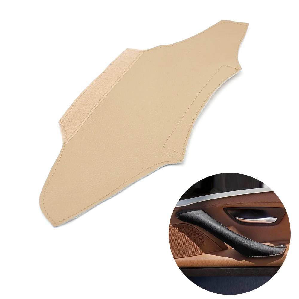 

Car Styling Interior Genuine Leather Cow Leather Door Handle Panel Pull Trim Cover For BMW 5 Series F10 Magic Stick Without Glue
