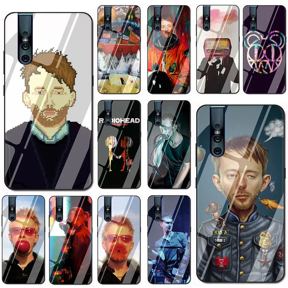 Чехол накладка из термополиуретана Radiohead Thom Yorke Vivo Y11 Y17 Y55 Y67 Y69 Y71 Y75 Y79 Y81 Y85 Y91 V7 V11 V15