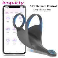 bluetooth cockring vibrator mens couple rings vibrator for men chastity app control penis ring sex toys for men masturbators
