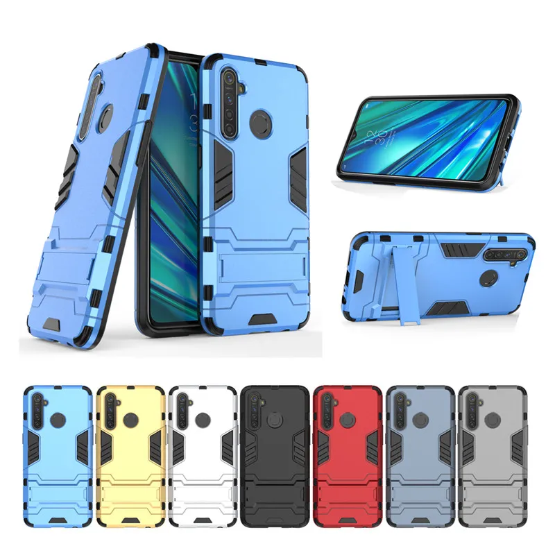 For Realme 5 Pro Case OPPO Armor Phone Silicone +Plastic Hard Back Cover Funda Capa | Мобильные телефоны и аксессуары