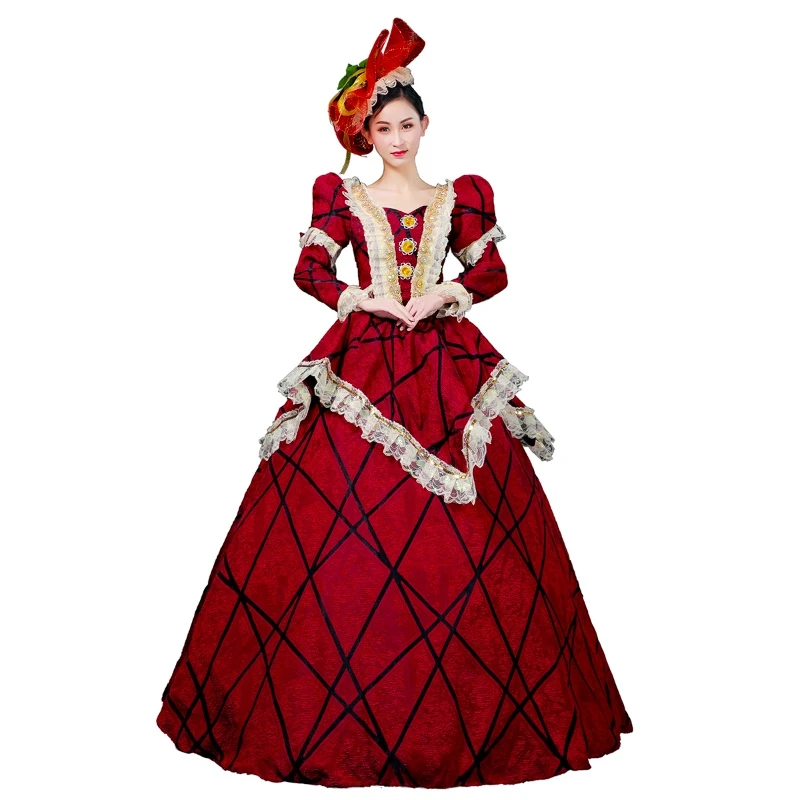 Викторианское платье в стиле рококо бальное барокко Marie Antoinette для женщин