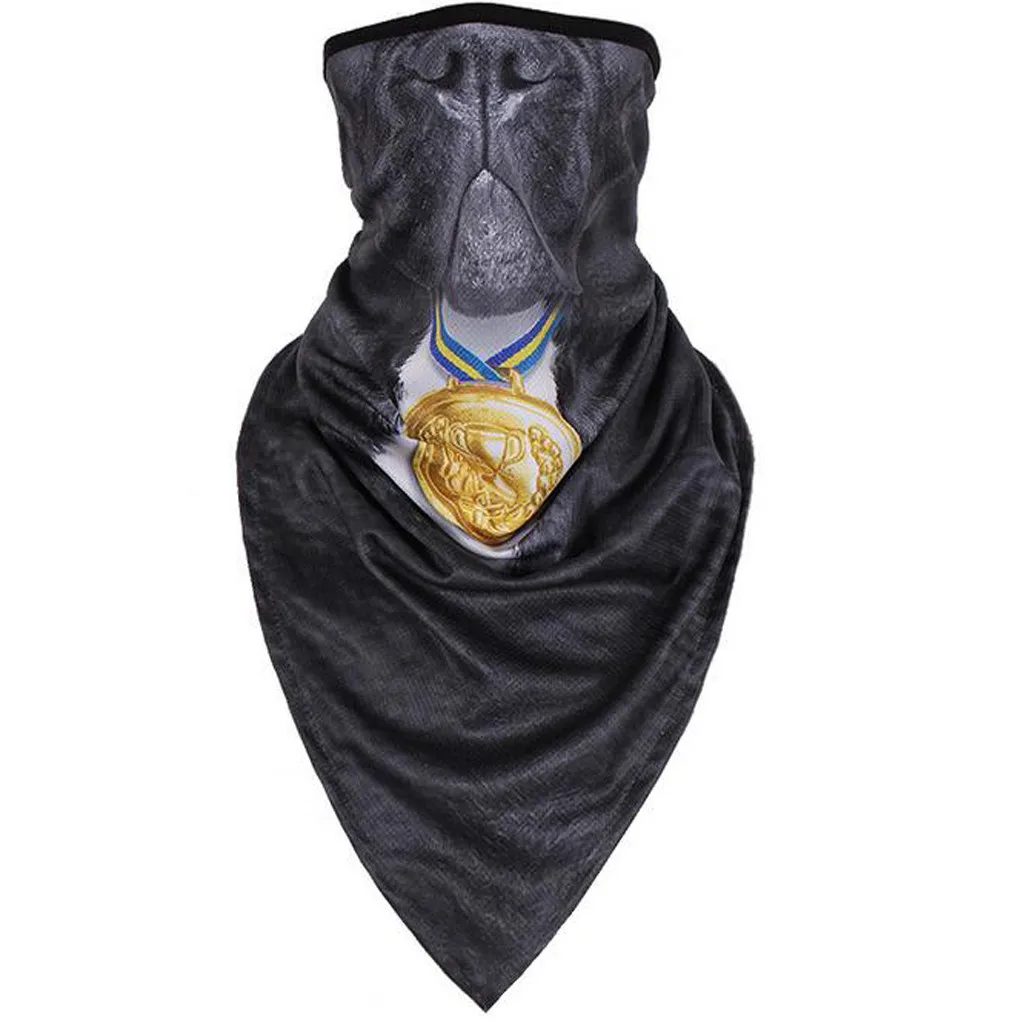 Мужская и женская маска для улицы, 3D, кошка, собака, бандана, половина лица, маска для грелки, для шеи, для защиты лица, для велосипеда, лыжного туризма, велоспорта, Спортивная Балаклава - Цвет: K