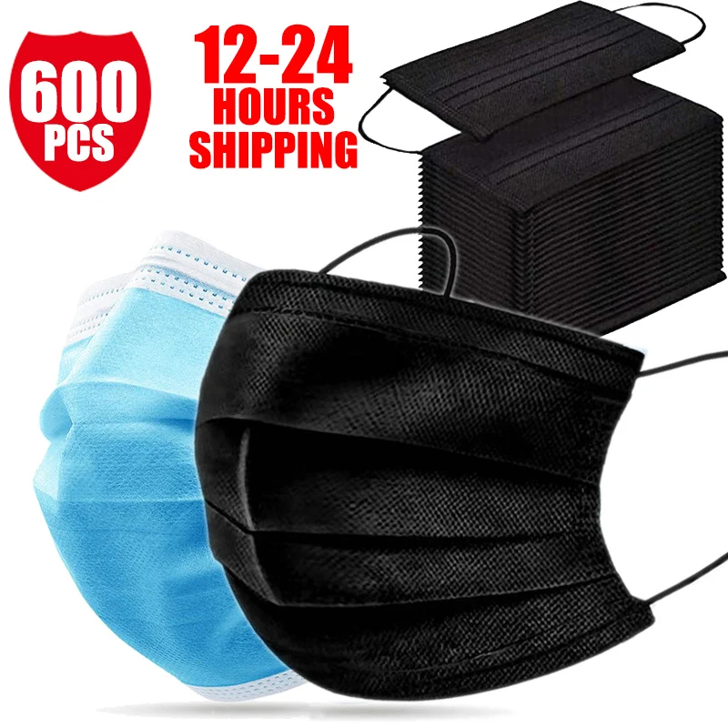 Респираторы одноразовые для защиты от загрязнений 10-600 шт. трехслойные Нетканые