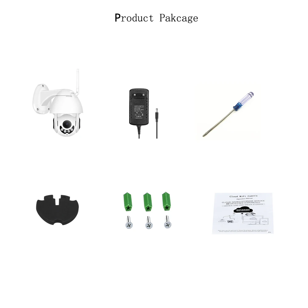 HD 1080P Wifi IP камера облачная беспроводная камера безопасности уличная 2MP CCTV камера видеонаблюдения аудио Onvif 30 м ИК ночного видения P2P