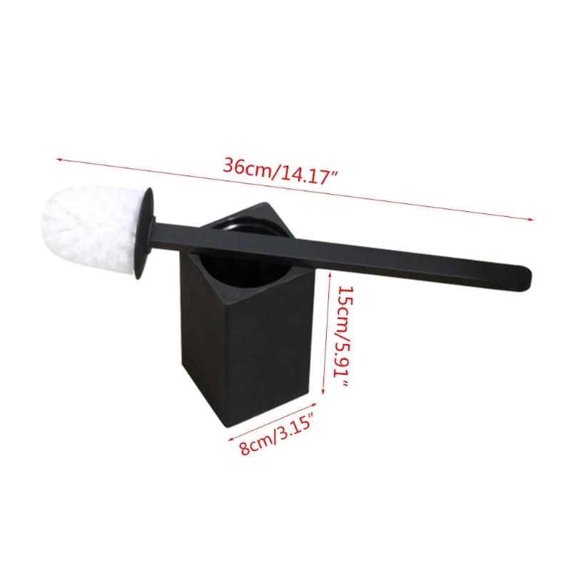 

Toilet brush Bathroom Bristle Toilet Brush with Stainless Steel Base Punch-free Toilet Brush