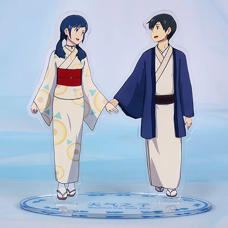 Аниме Tenki no Ko Weathering with you Amano Hina Morishima Hodaka Косплей фигурка на акриловой подставке