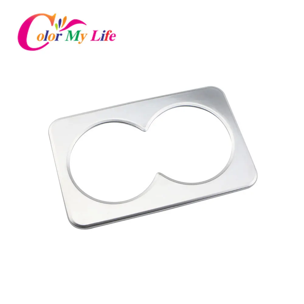 ABS матовая хромированная наклейка на чашку для воды заднее сиденье держатель