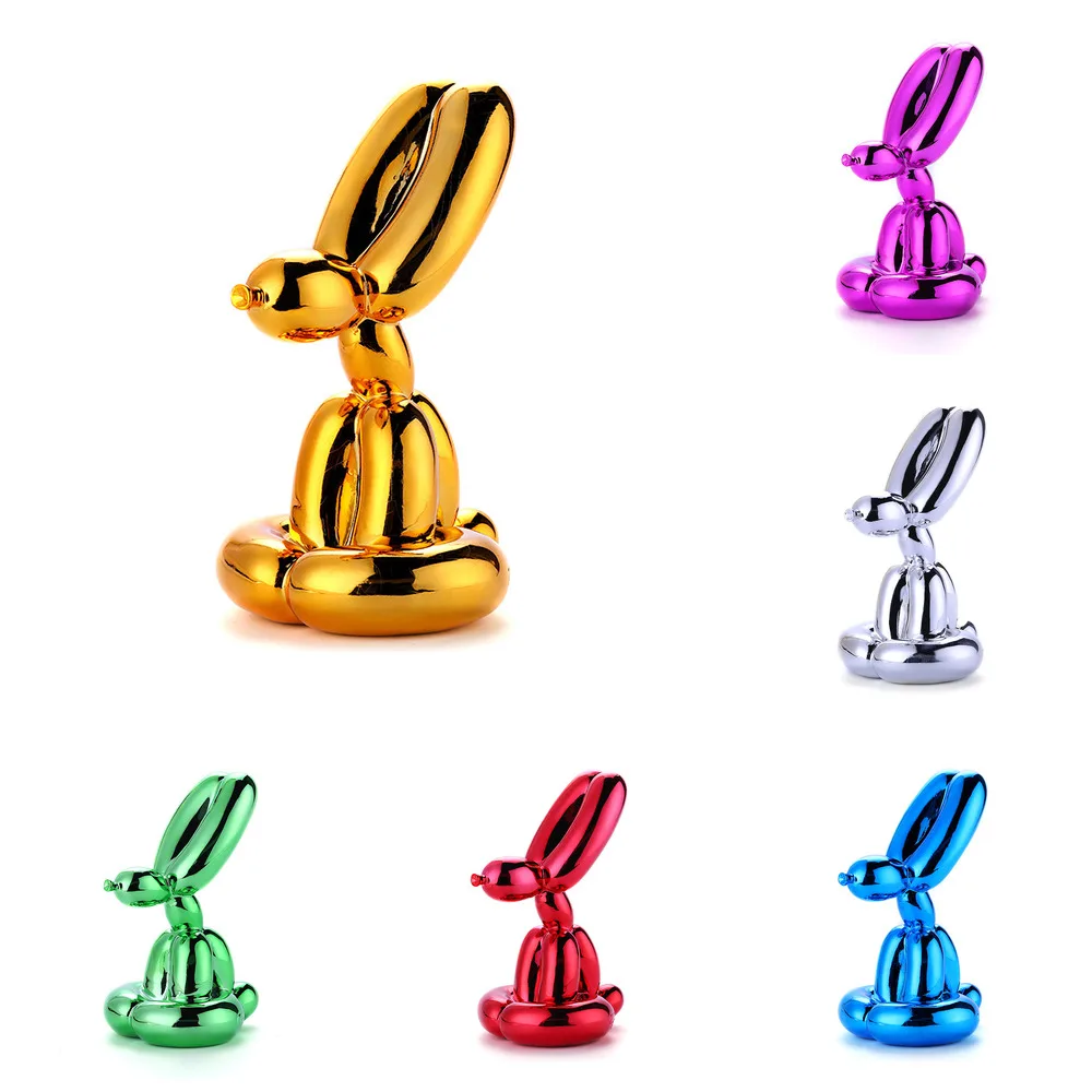 Позолоченный воздушный шар статуя кролика скульптура из смолы домашний декор
