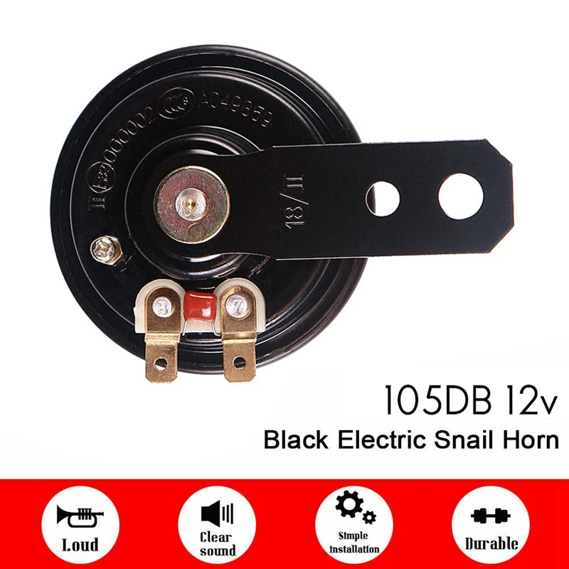 

2PCS Universal 12V Upgrade Motorcycle Horn Waterproof Electric Horn 12V 105Db Motorcycle Motor Scooter Loud