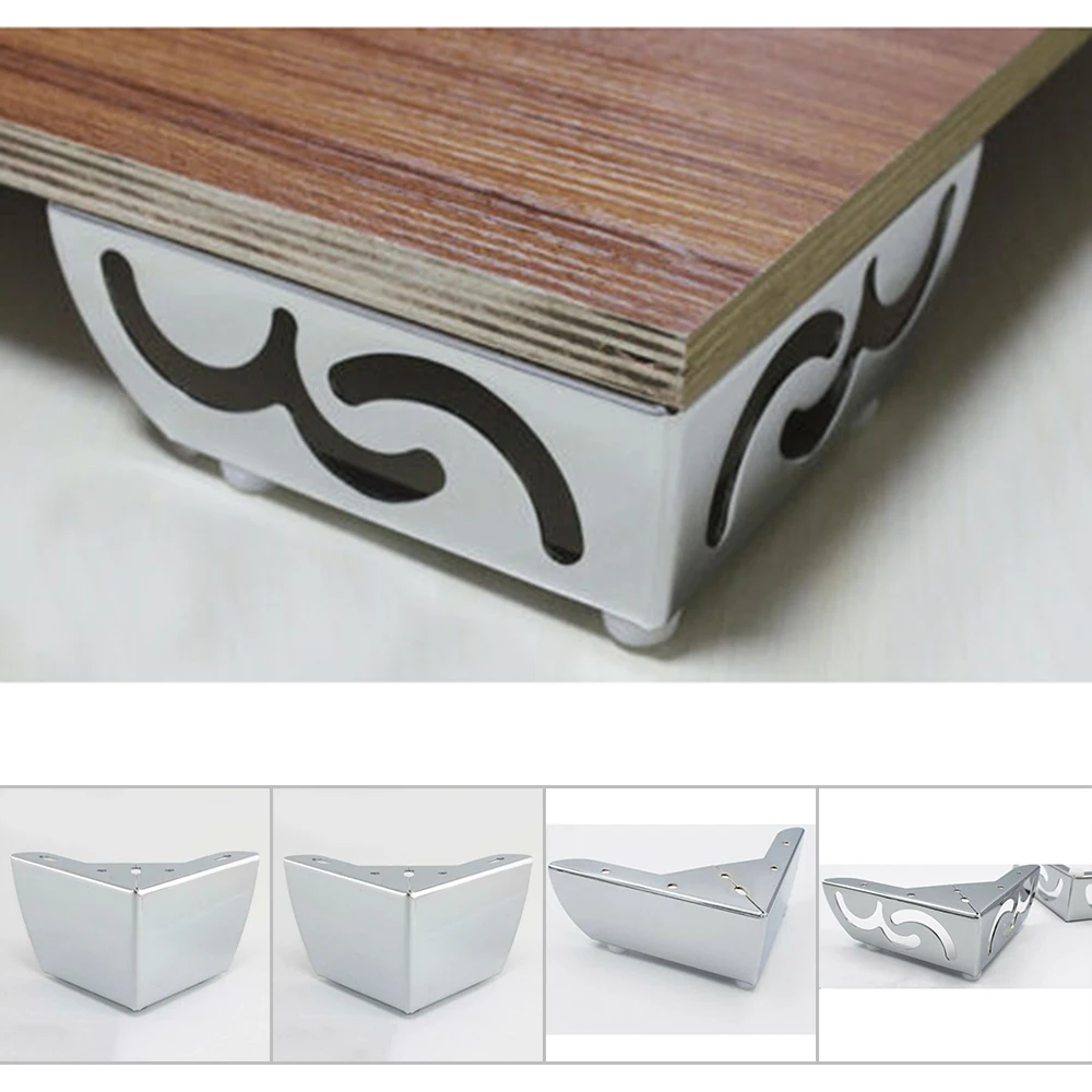 4 шт. металлические ножки хромированные мебельные для дивана кровати высота