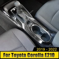 stainless car water cup holder decorative frame coffee bottle placement covers for toyota corolla e210 2019 2020 2021 2022 12th
