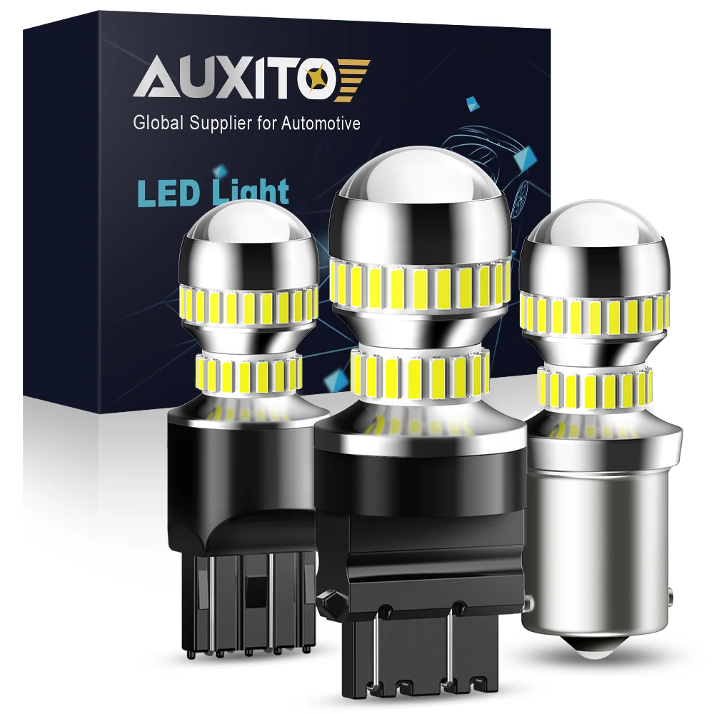 

AUXITO 2x 1200Lm P21W LED 1156 BA15S 1157 BAY15D LED Bulbs Canbus 7443 W21/5W 3157 T25 Car Turn Signal Reverse Brake Lights DRL