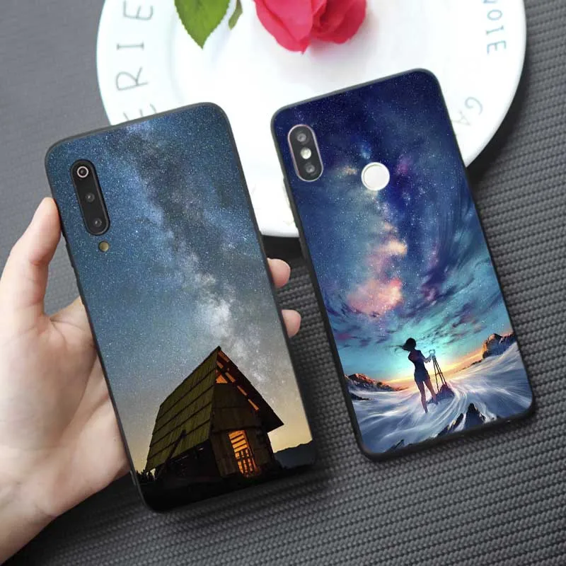 Чехол с изображением неба для xiaomi redmi k30 note 8 pro 8a a3 9t 10 мягкий силиконовый чехол