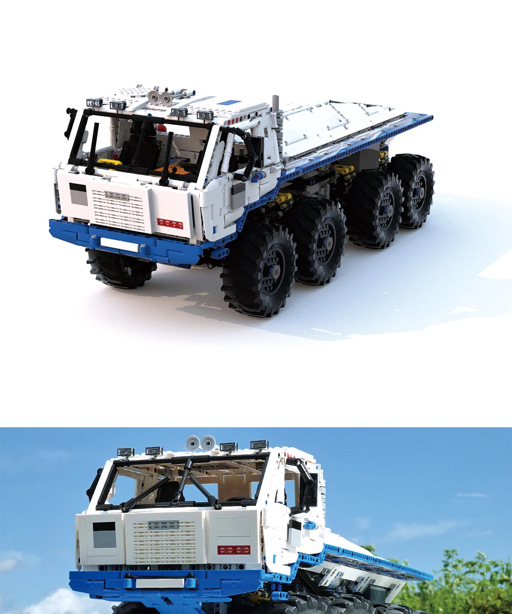 BulidMOC Tatra T813 8x8 PROFA инженерный автомобиль трактор игрушка самосвал Модель классическая игрушка автомобиль детские игрушки инженерный автомобиль