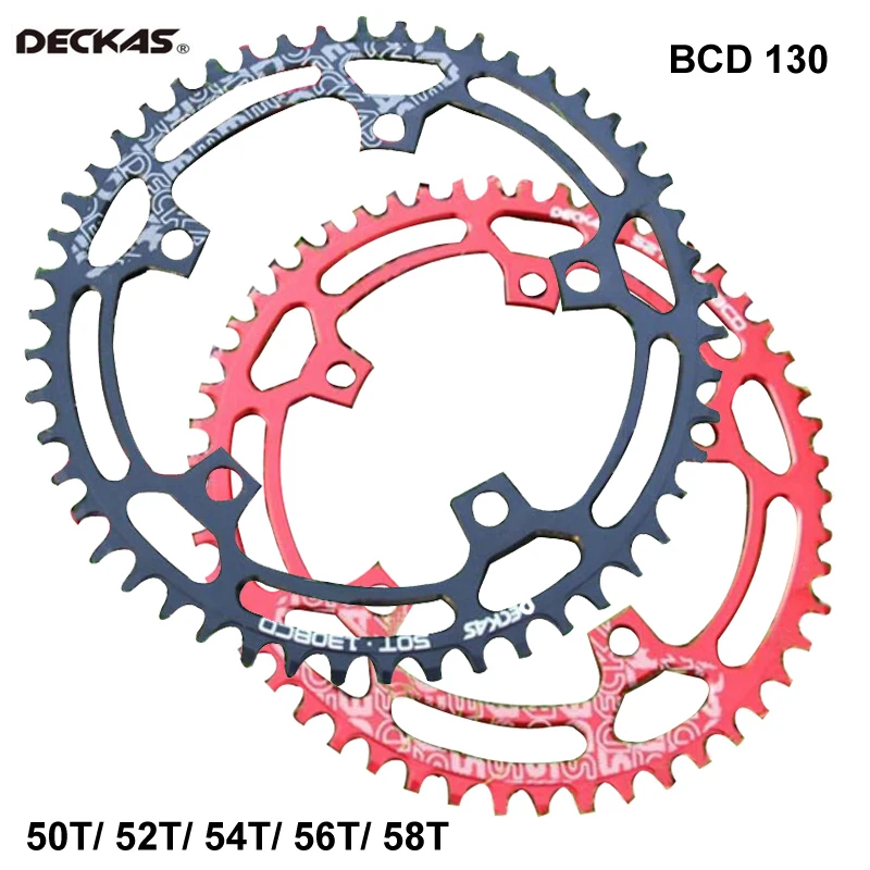 Deckas 130 BCD круглый 50/52/54/56/58 т звезду MTB горный велосипед передняя Звездочка шатун
