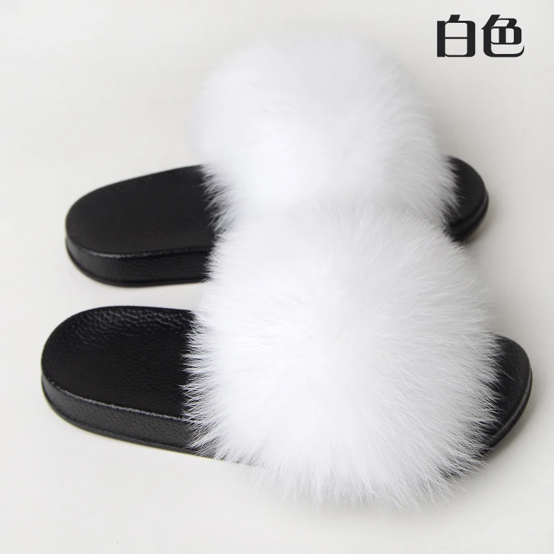 Зимние женские домашние меховые тапочки модная теплая обувь с искусственным