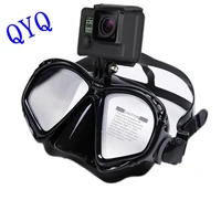 professional underwater diving mask scuba diving goggles are suitable for small sports camera all dry glasses