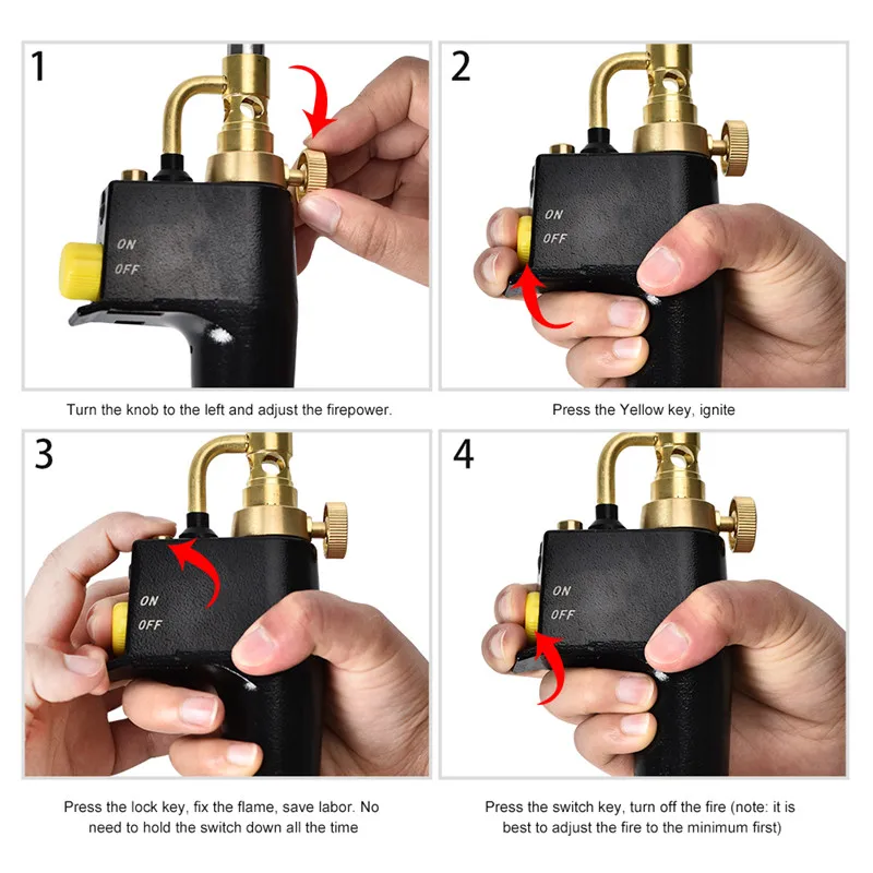 

High Heat Welding Plumbing Torches Gas Soldering Plumbing Blow Torch Soldering Propane Instant Professional Brazing Map Burner