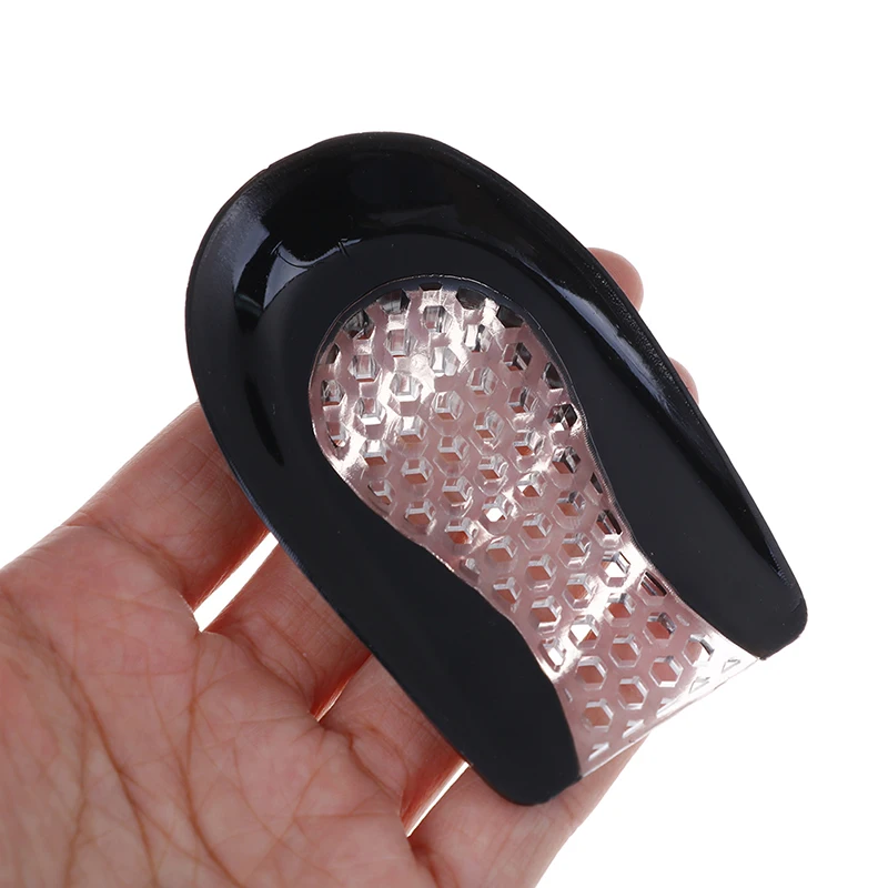 

1 Pair Foot Pain Soft Inserts Women Men Height Increase Heel Pad Insoles Cushion Shock Absorption Relief Heel Cup