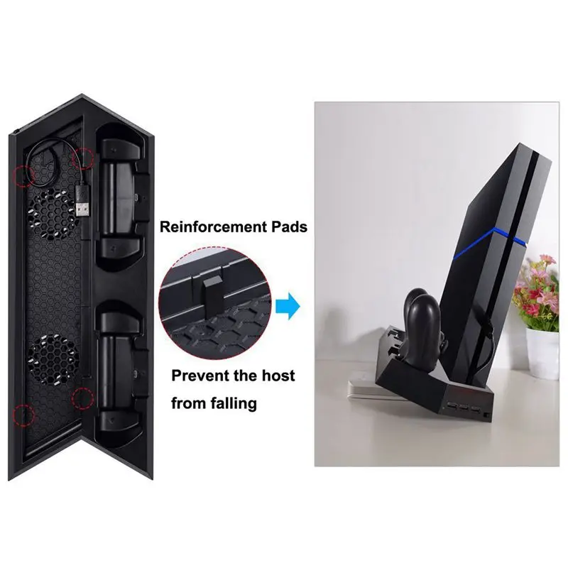 Вертикальная подставка зарядное устройство для PS4/PS4 Pro/PS4 Slim] двойной контроллер