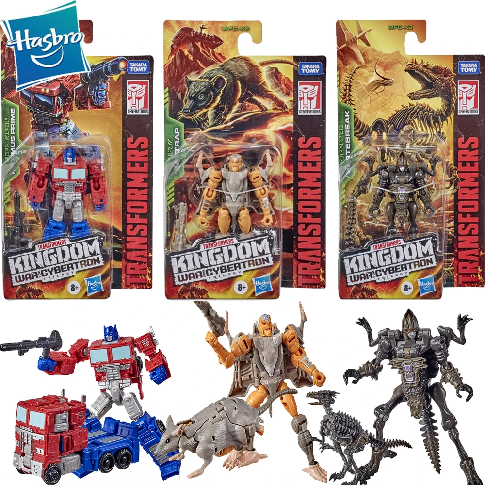 

Hasbro Трансформеры осада королевская серия основной уровень Optimus Prime Rattrap Dinobot Actie игрушечные фигурки трансформер робот