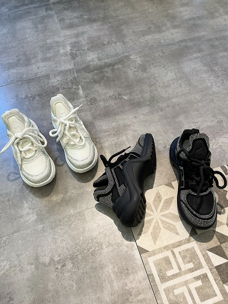 

Large Size 35-40 Size All-Match Women's Shoes Spring And Summer New Fashion Thick-Soled Increased Casual Sports Shoes