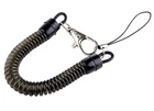 50 шт. черный выдвижной брелок пружинная спираль растягивающийся брелок для ключей веревка для мужчин и женщин