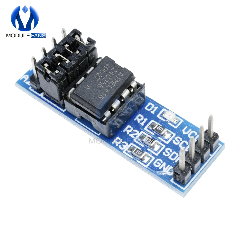 Модуль памяти EEPROM AT24C256 8P чип индикатор источника питания Натяжной резистор