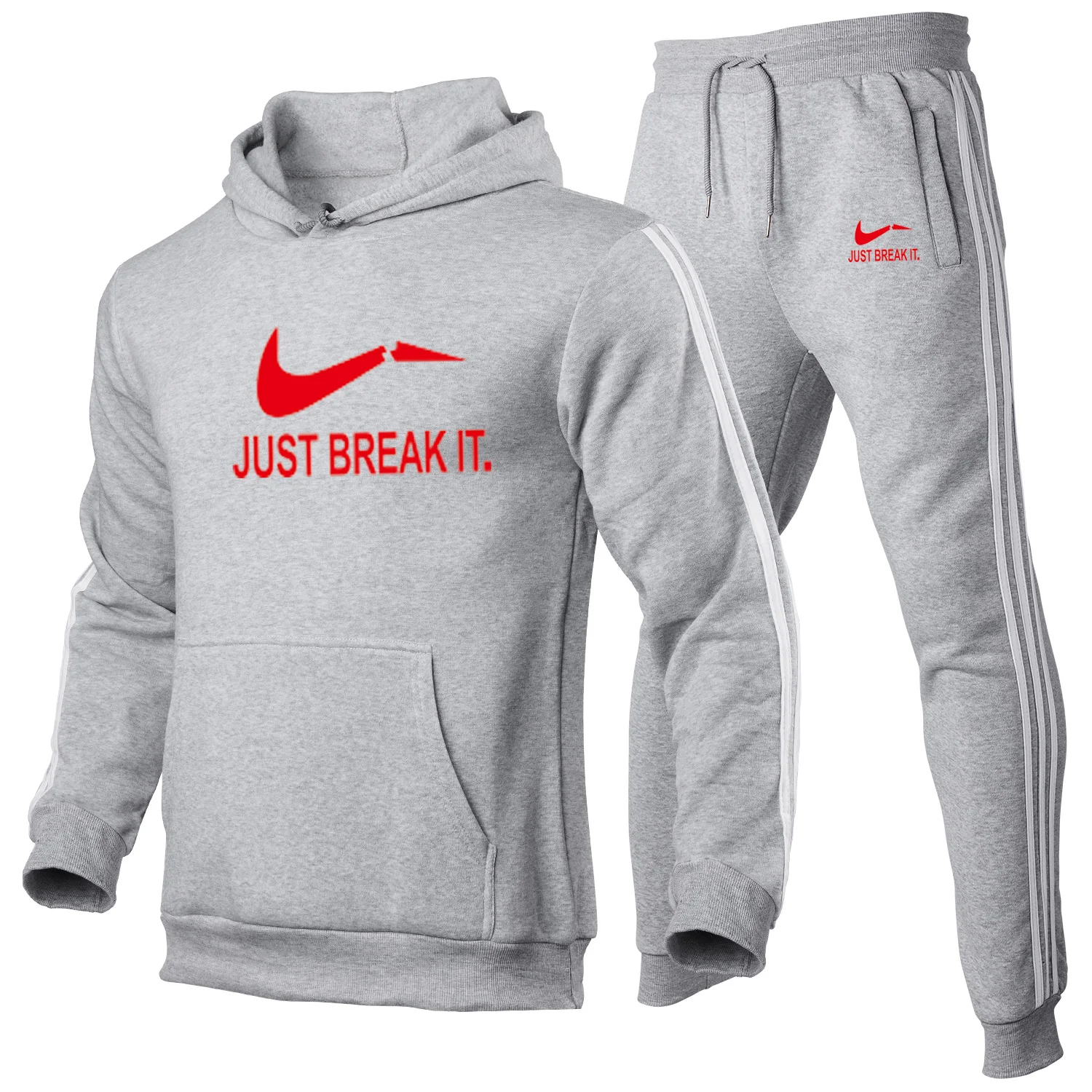 

Новый мужской осенний СВОБОДНЫЙ Модный брендовый Повседневный Модный хлопковый мужской костюм для бега Мужской спортивный