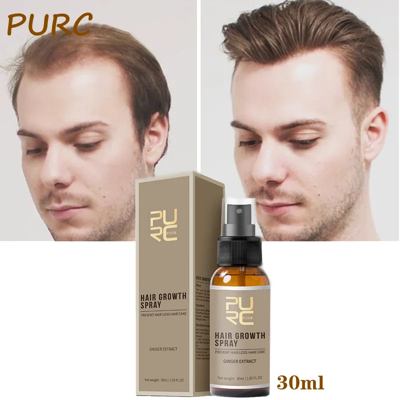 PURC Fast Growing Hair Oil Hair Loss Spray Hair Growth Products Hair Loss Treatment Baldness Serum Prevent Hairs loss Care 20ML loss