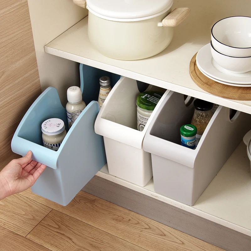 Kitchen Storage Box Container Cupboard Tableware Cookware Utensils Organizer Spice Rack Organization for kitchen Convenience | Дом и сад