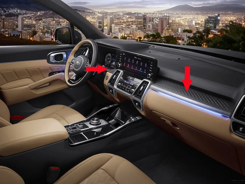 Автомобильные аксессуары для Kia Sorento MQ4 2020 2021 2022 центральная консоль из