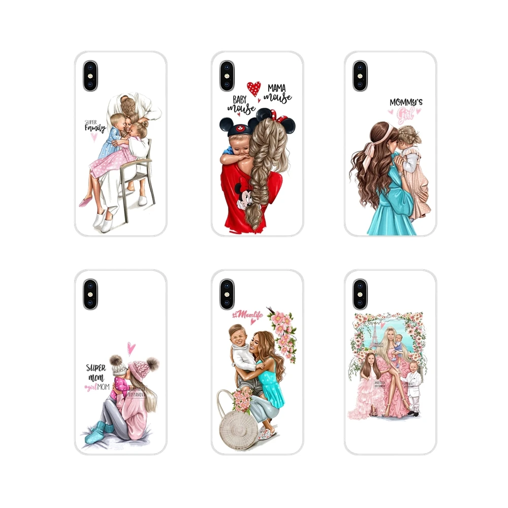 Прозрачный чехол из ТПУ для Huawei Nova 2 3 2i 3i Y6 Y7 Y9 Prime Pro GR3 GR5 2017 2018 2019 Y5II Y6II baby Mom и Queen black