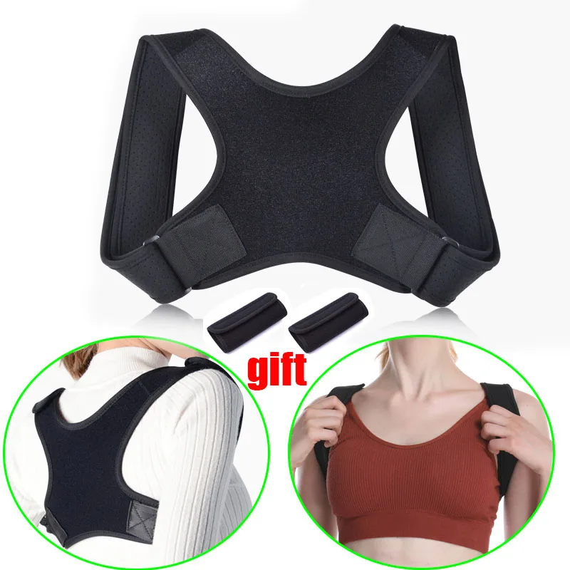 Новый Корректор осанки верхней части спины ключицы Поддержка прямые плечи