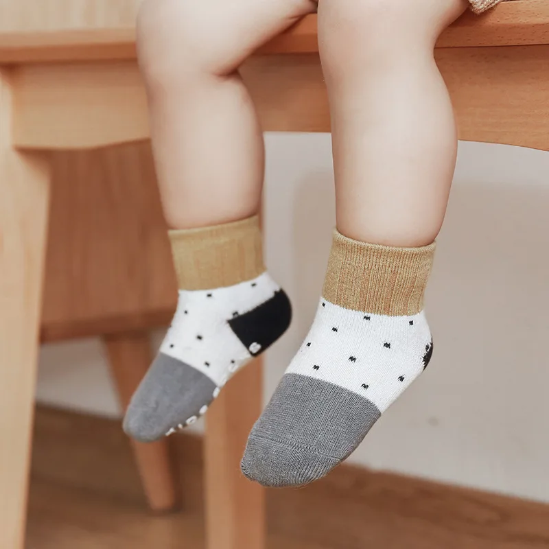 

Newborn Baby Non-slip Socks Boys Girls Infant Socks Kids Warm Cotton Cute Short Anti Slip Accessories