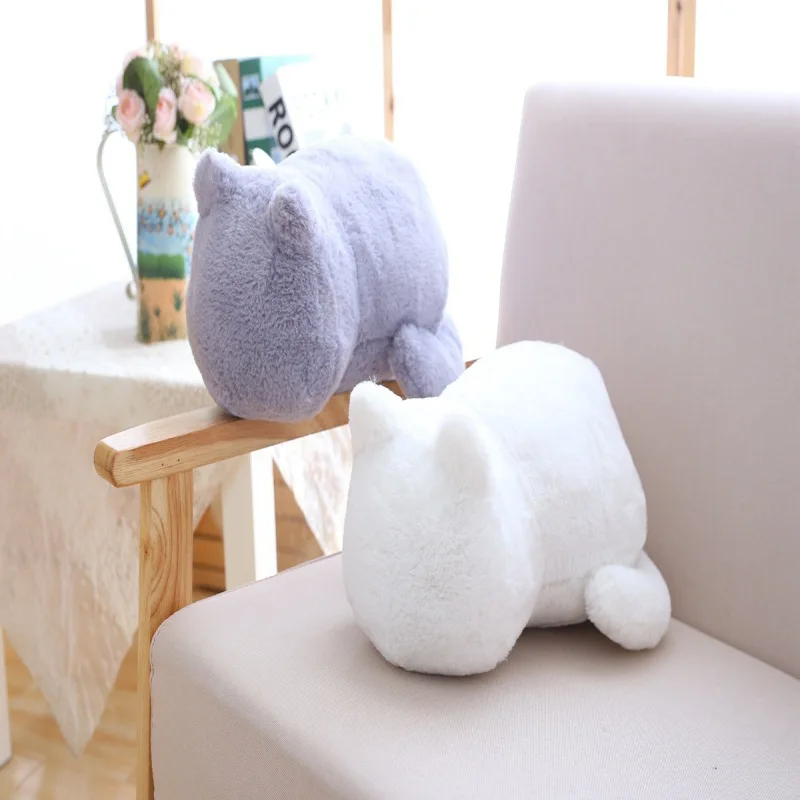 Ashin Cat плюшевые подушки Подушка задняя тень кошка заполненная животные подушка